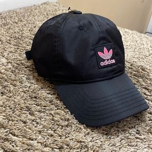 Black/Pink adidas cap